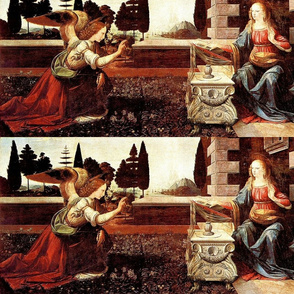 Leonardo da Vinci The Annunciation circa 1475