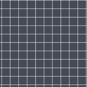 Scandi Squares - Charcoal/White