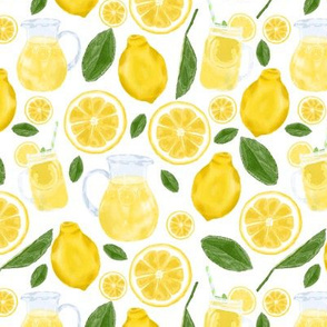 Cute Lemonade Fabric Wallpaper and Home Decor  Spoonflower