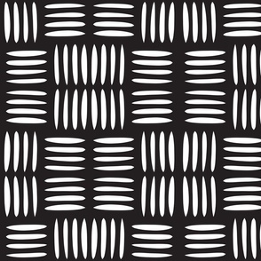 Four Lines Weave Black