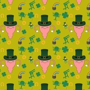 Uterus Funny St. Patrick's Day Lucky Green OBGYN