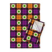 01111095 : tartan : seasonal = halloween eyeballs