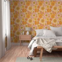 Avery Retro Floral on White- large scale