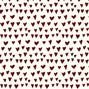 love hearts - ruby red mini