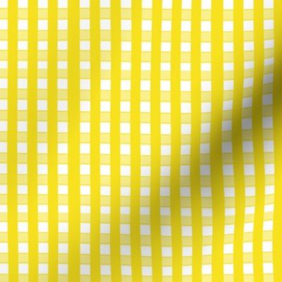 yellow and white plaid