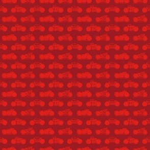 Motorcycles with Spots in a Monotone Red Color (Mini Scale)