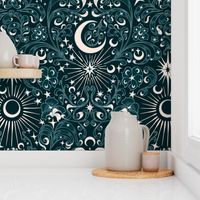 Moon Star Damask