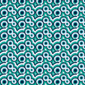 Circles Blue and Teal