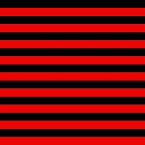 1 inch red black stripes