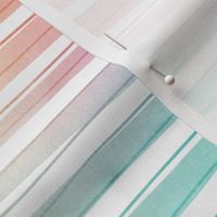Rainbow Bright Pastel Watercolor Stripes and Lines