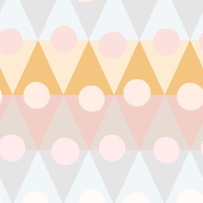 bunting circles XL wallpaper scale pastels by Pippa Shaw