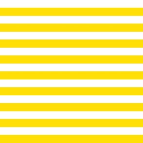 1 inch yellow white stripes