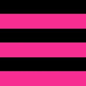 3 inch pink black stripes