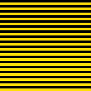 Yellow Black Stripes Fabric, Wallpaper and Home Decor