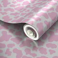 SMALL pink cow print fabric - strawberry cow fabric - 90s throwback