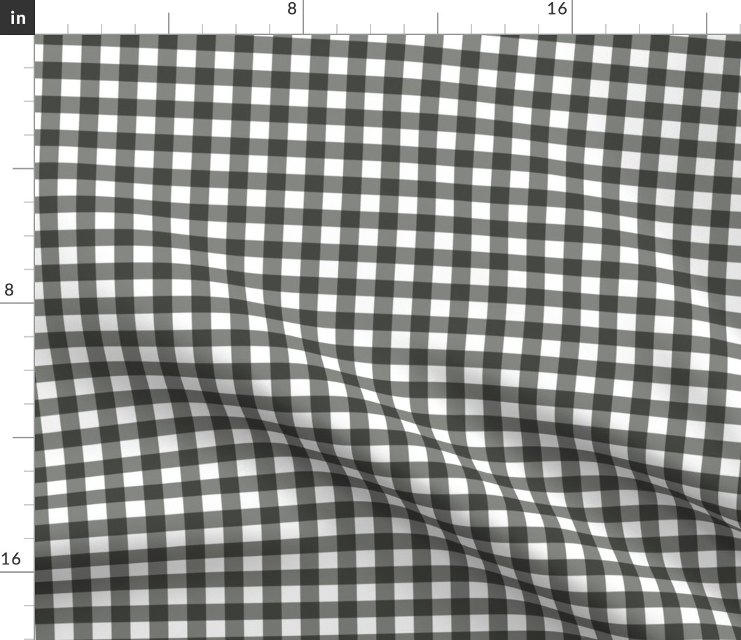 Pewter Gingham Large