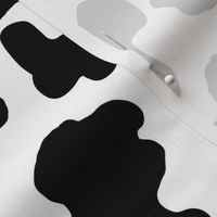 MEDIUM cow print fabric - black and white cow fabric - 90s throwback