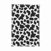 MEDIUM cow print fabric - black and white cow fabric - 90s throwback