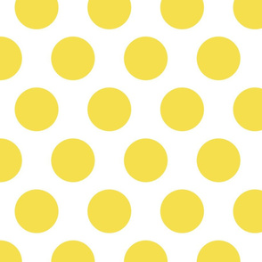 3 inch pantone 2021 polka dots yellow 2