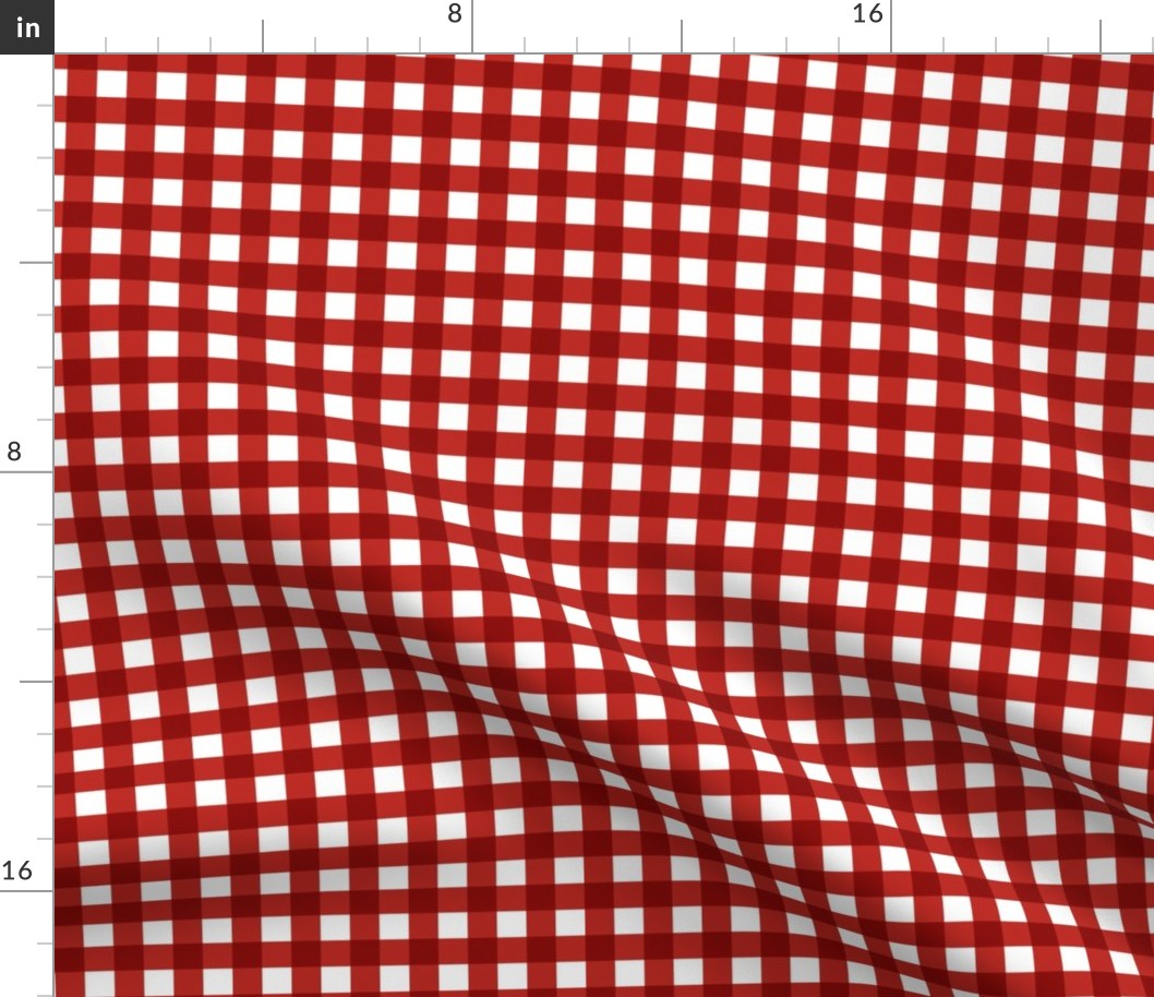 Poppy Red Gingham Large