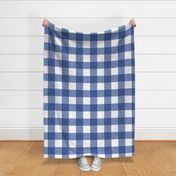 Large Blue and White Gingham