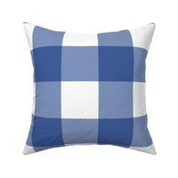 Large Blue and White Gingham