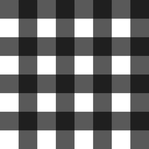 Large Black and White Gingham