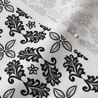 Black and White Damask 2