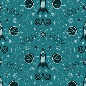 Atomic Space Age Damask - Smaller Scale