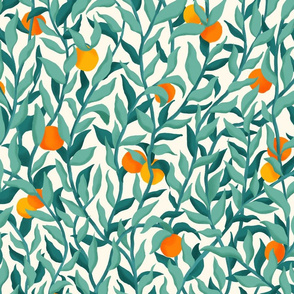 Leaves and oranges 