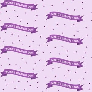 World's Greatest Dog Seamless Pattern - Purple