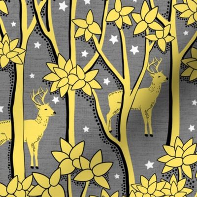 Yellow and Gray Stag Forest