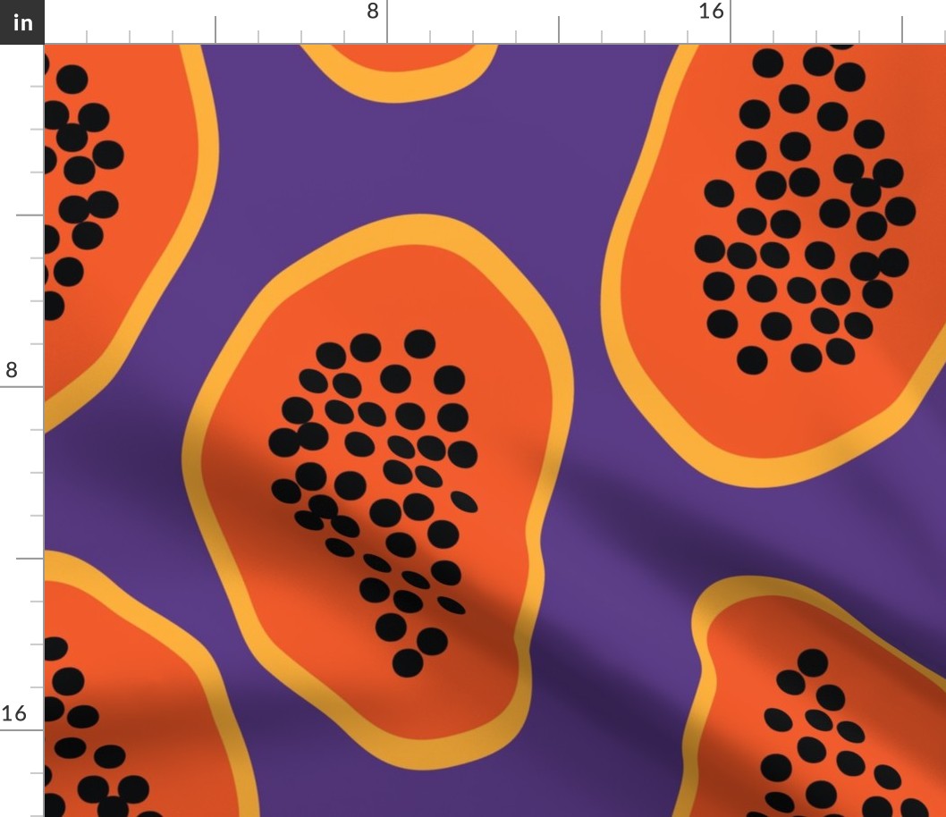 cut papaya pattern by rysunki_malunki