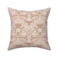 damask totem- brown