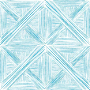 Light Blue Watercolor Basketweave - Large Scale