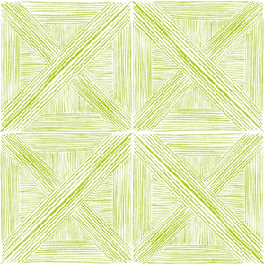 Light Green Watercolor Basketweave - Large Scale