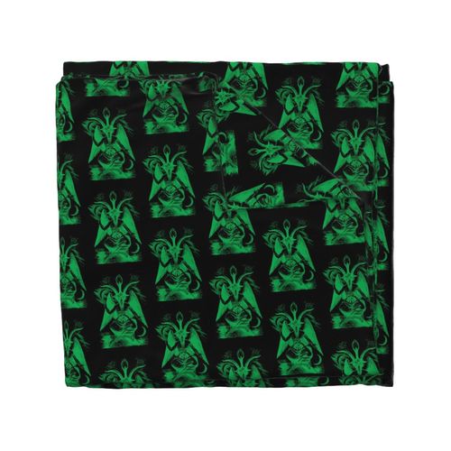 baphomet green on black