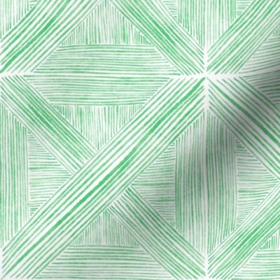Greens Watercolor Basketweave - Medium Scale