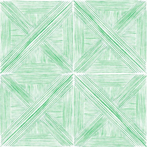 Greens Watercolor Basketweave - Medium Scale