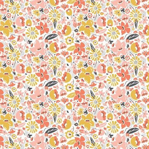 Betty - Floral Pink Blush Small Scale