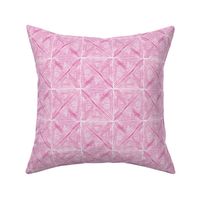 Bright Pink Watercolor Basketweave - Small Scale