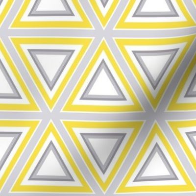 Triangles yellow & gray