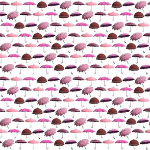 Umbrellas Pattern - Pink