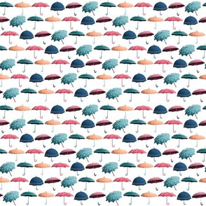 Umbrellas Pattern - Retro 2