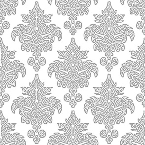 Reimagined modern damask