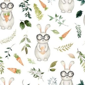 Bunny Hop // White - Easter, Cute, Spring