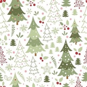 Smaller Scandi Winter Forest Christmas Trees