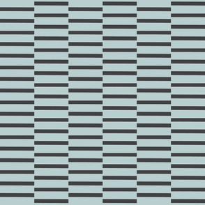 binding stripes, dusty blue-charcoal
