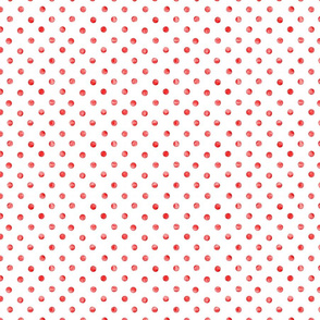 Small scale. Polka dot red and white