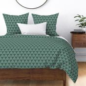 three-sided celtic knot - pine green